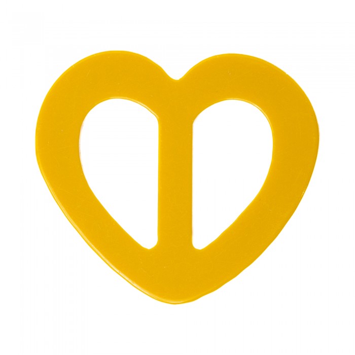 Fivela poliéster coração